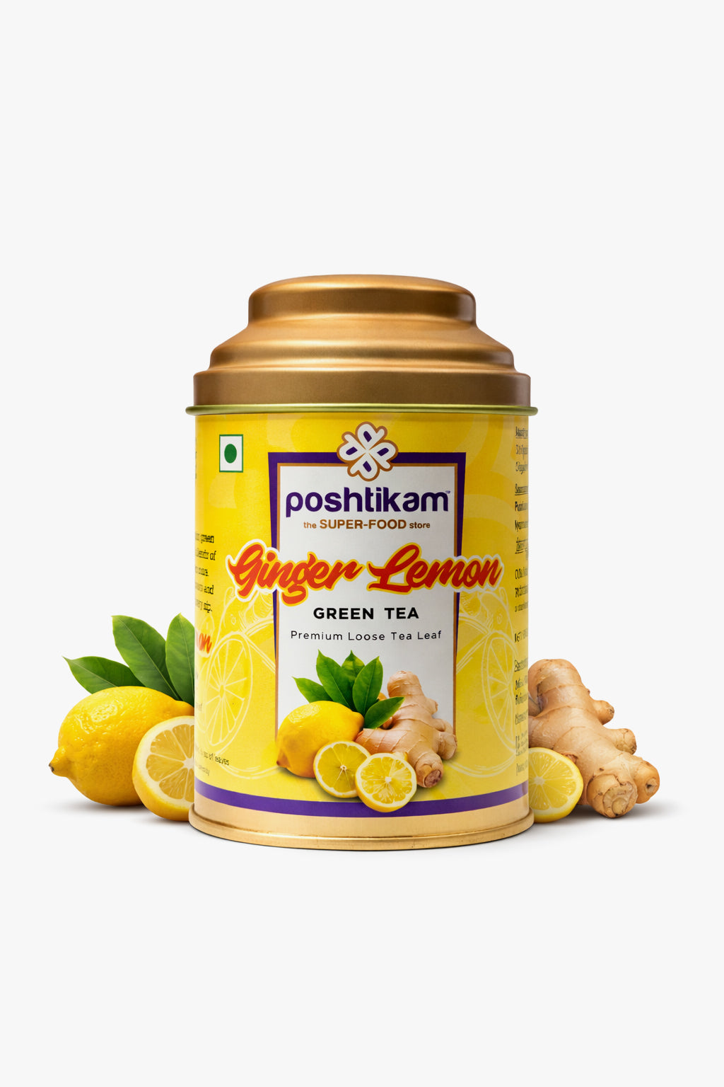 Poshtikam Ginger Lemon Green Tea