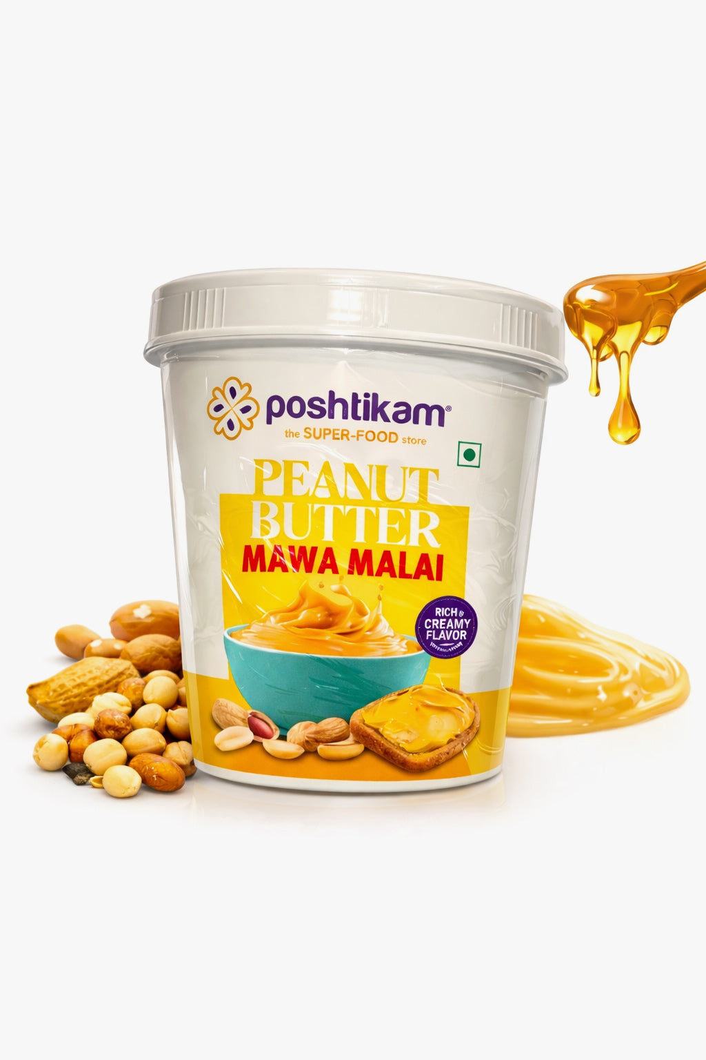 Poshtikam Peanut Butter 500gm